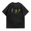 Halloween 3 Three Masks T Shirt Licensed Horror Movie Retro Classic Black Vintage Washed Streetwear Stylish Fashion Homme