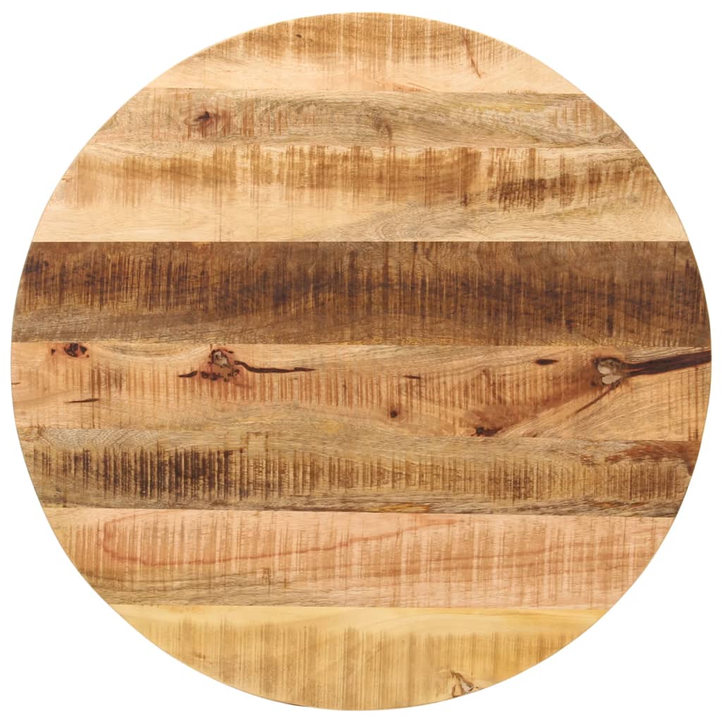 Vidaxl Blat Stołu, Ø 90X2,5 Cm, Okrągły, Surowe Lite Drewno Mango