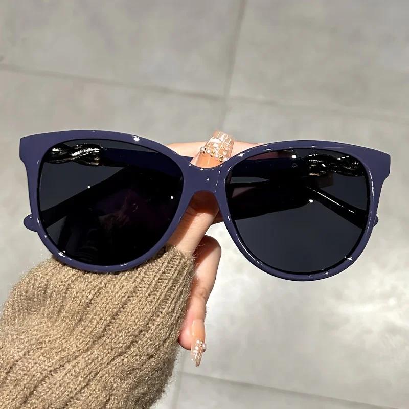 New Fashion Ladies Cat Eye Sunglasses Men'S Retro Full Frame Sunglasses Outdoor Driving Travel Uv400 Sunscreen Sunglasses