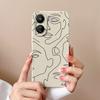 Для Xiaomi Redmi 13C Note 13 Pro + 13R K60 Ultra K70 Pro K70E чехол Модный черно-белый узор матовый жидкий силиконовый защитный чехол-бамперы