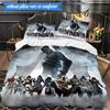 3PCS Assassin Game Printed Bedding Set For Bedroom dormitory,  Includes 1 Duvet Cover & 2 Pillowcases for All Seasons Home Decor Fan gifts