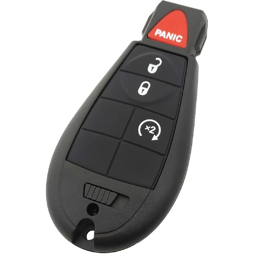 Replacement Key Fob Cover Case fit for Dodge Ram 1500 2500 3500 Journey Challenger Grand Caravan Key Fob Shell for Jeep Grand Cherokee Keyless Entry