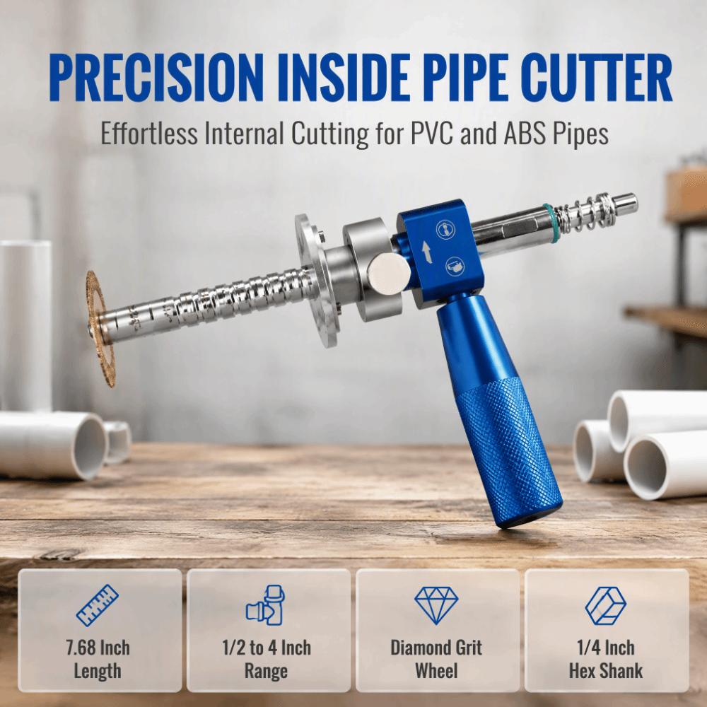 Precision Cutting Internal Pipe Cutter Adjustable Cutting Depth PVC Pipe Cutter For ABS Pipe