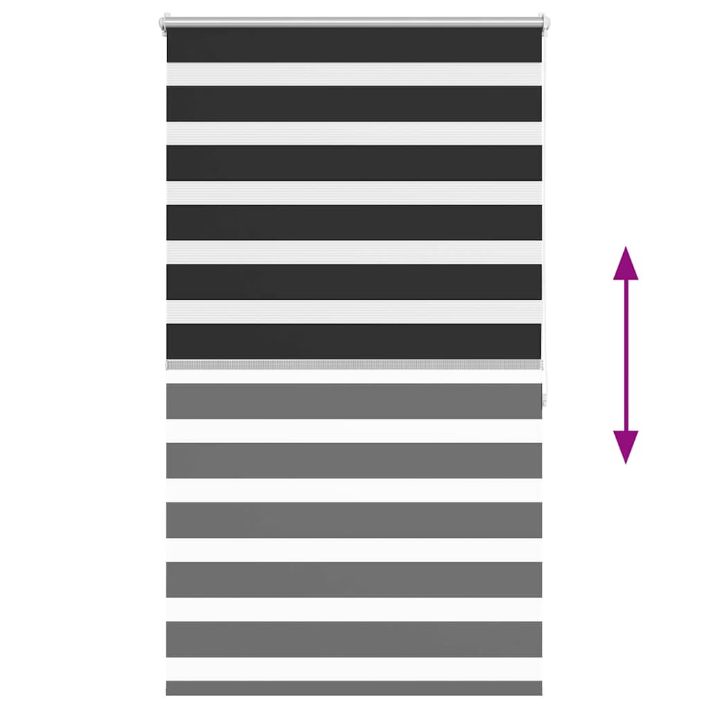 Roleta Zebra 100 X 175 Cm Czarna