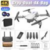 Дрон 4K E88Pro с двойной HD-камерой 1080P, складной, WiFi FPV, RC-вертолет для аэрофотосъемки и подарков