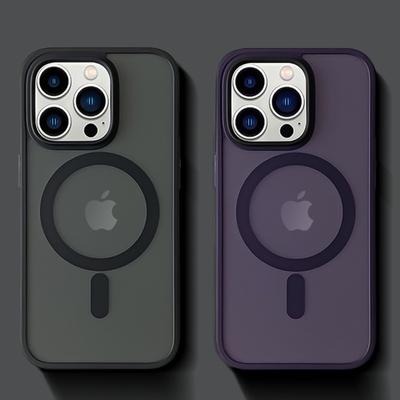 Роскошный чехол Magsafe Wireless Charging Magnetic Case для iPhone 15 14 13 12 11 Pro Max 15 Plus Matte Shockproof Bumper Armor Cover