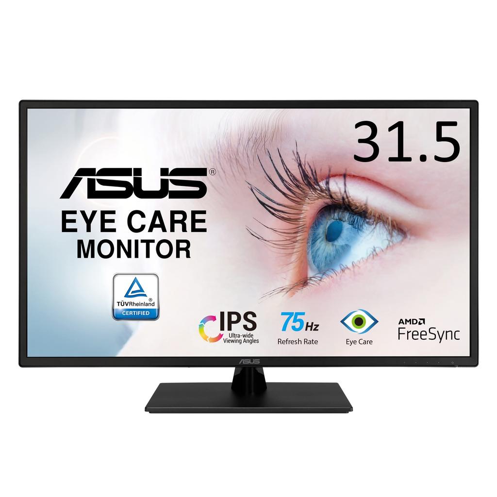 Asus Monitor Eye CareVA329HE Inch Full HD X IPS HDMIx2 75Hz Blue Light Reduction Flicker Free VESA Compatible 31.5 / (1920 1080) / / / / / / /