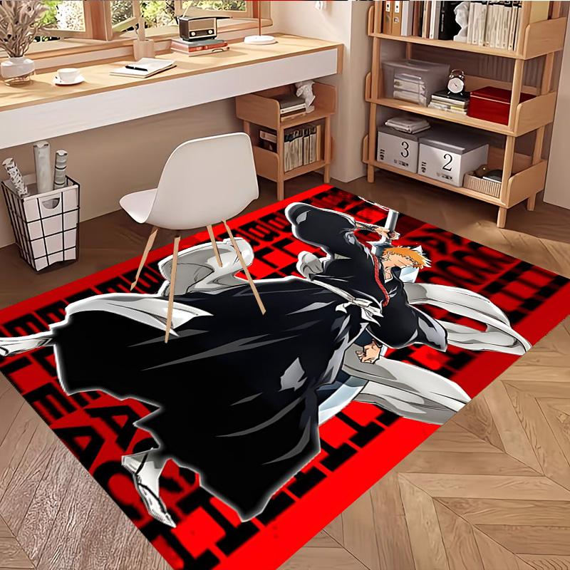 BLEACH Print Rug, Washable Floor Carpet, For Entryway Dorm Laundry Room Office Study, Home Decor Birthday Christmas Gift