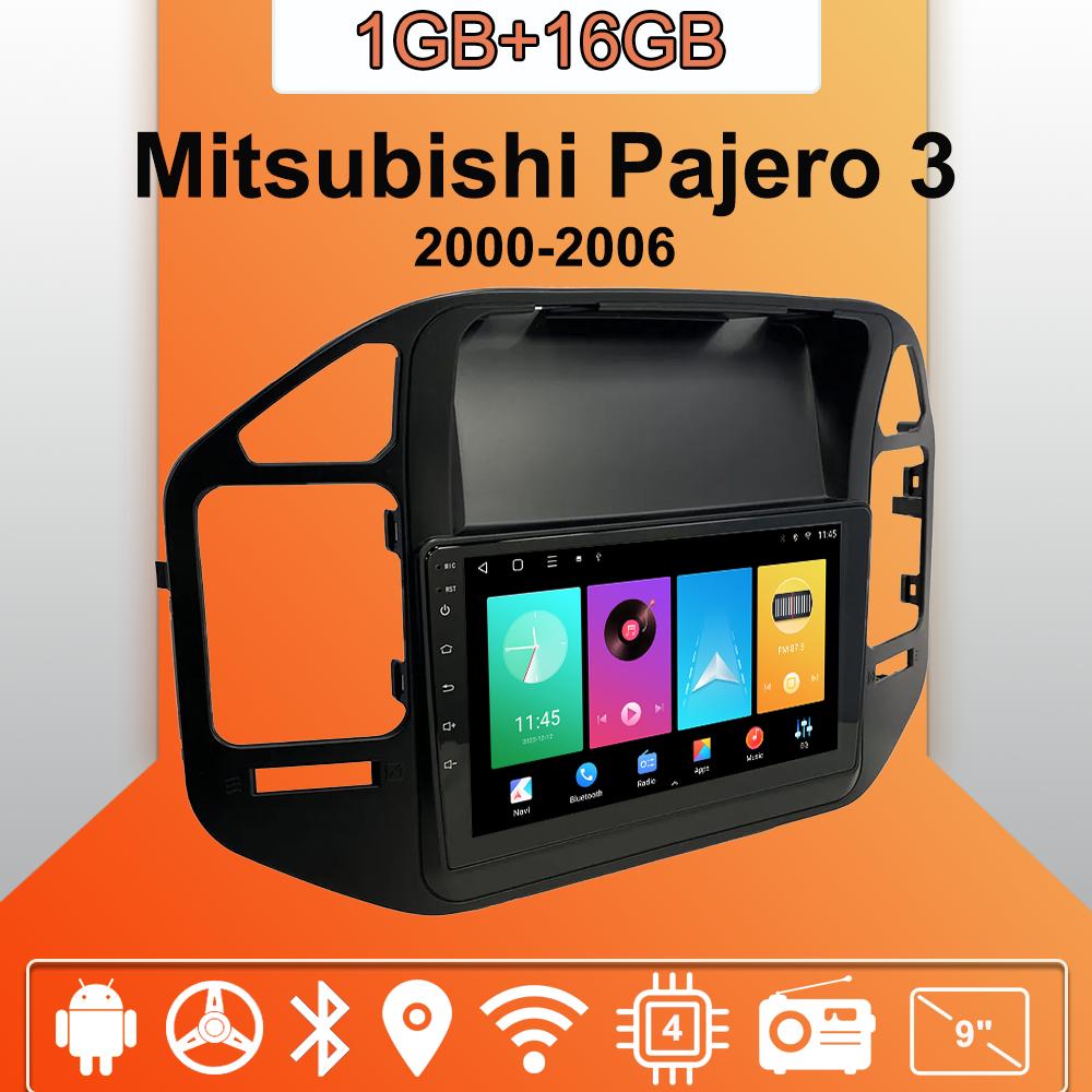 Android Carplay автомобильное радио для Mitsubishi Pajero 3 2000-2006 мультимедийный проигрыватель головное устройство стерео GPS навигация BT WIFI 2+32 ГБ