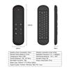 2.4GHz Wireless M5 Air Mouse Bluetooth 5.2 Mini Keyboard Voice Backlit Remote Control Rechargeable with Backlit Light for PC Android TV Box