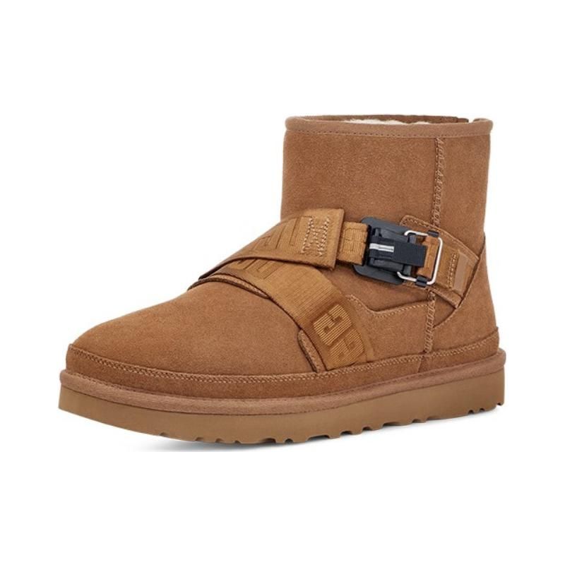 UGG Классическая новинка серии Sheepskin Warm Quick-Lock Short Snow Boots Men boots Chestnut 1135013-CHE
