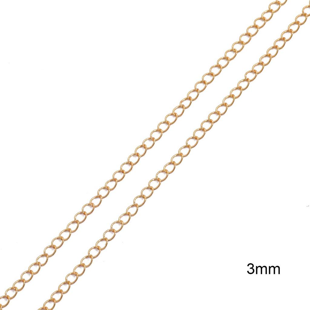 1 метр медная цепочка хвостовая цепь для DIY ожерелья, браслета, изготовления ювелирных изделий, аксессуары для рукоделия