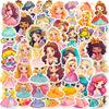50 Cartoon Cute Princess Children's Stickers Ins Creative Waterproof Stickers Pack DIY Water Cup Computer Ipad
