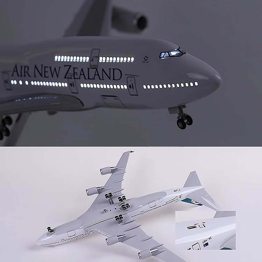 airplane 47cm Air New Zealand B747 1/160 scale Simulation Civil Aviation Aircraft Model With Light and Wheels Collect