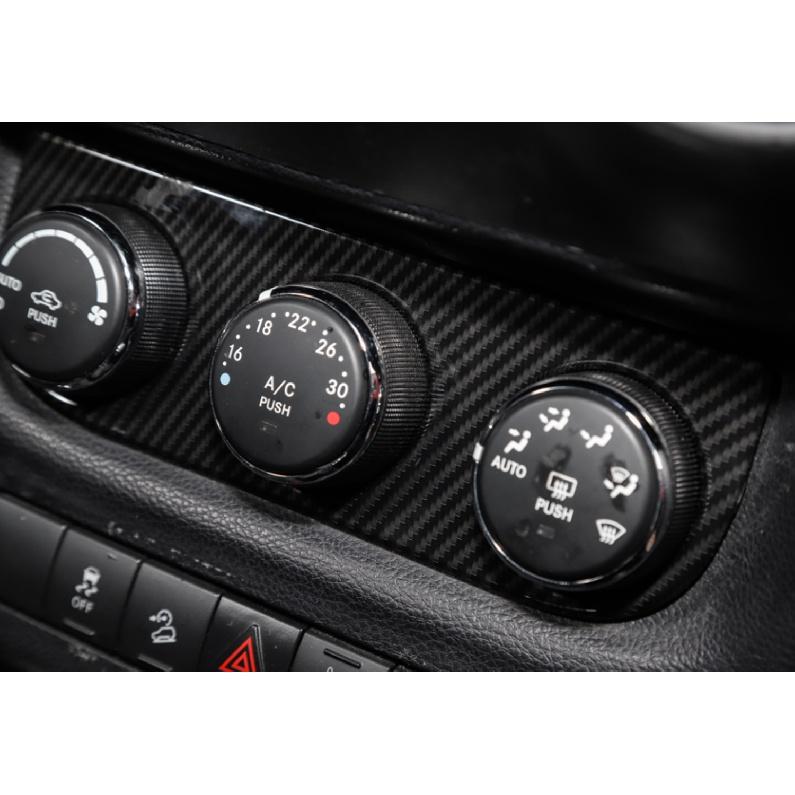 Car Air Condition Adjust Switch Panel Decoration Cover Stickers for Jeep Wrangler JK 2011-2017 Interior Mouldings