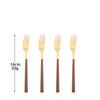 4/12/16Pcs Cutlery Set Chopsticks Knives Forks Spoons Tableware Set with Imitation Wooden Handle Korean Japanese Dinnerware Set