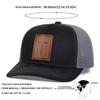 Men Sword Cross Brown Leather Patch Baseball Cap Micro Curved Hats Outdoor Sunscreen Leisure Caps Spring Autumn Travel Tourism Beach Vacation