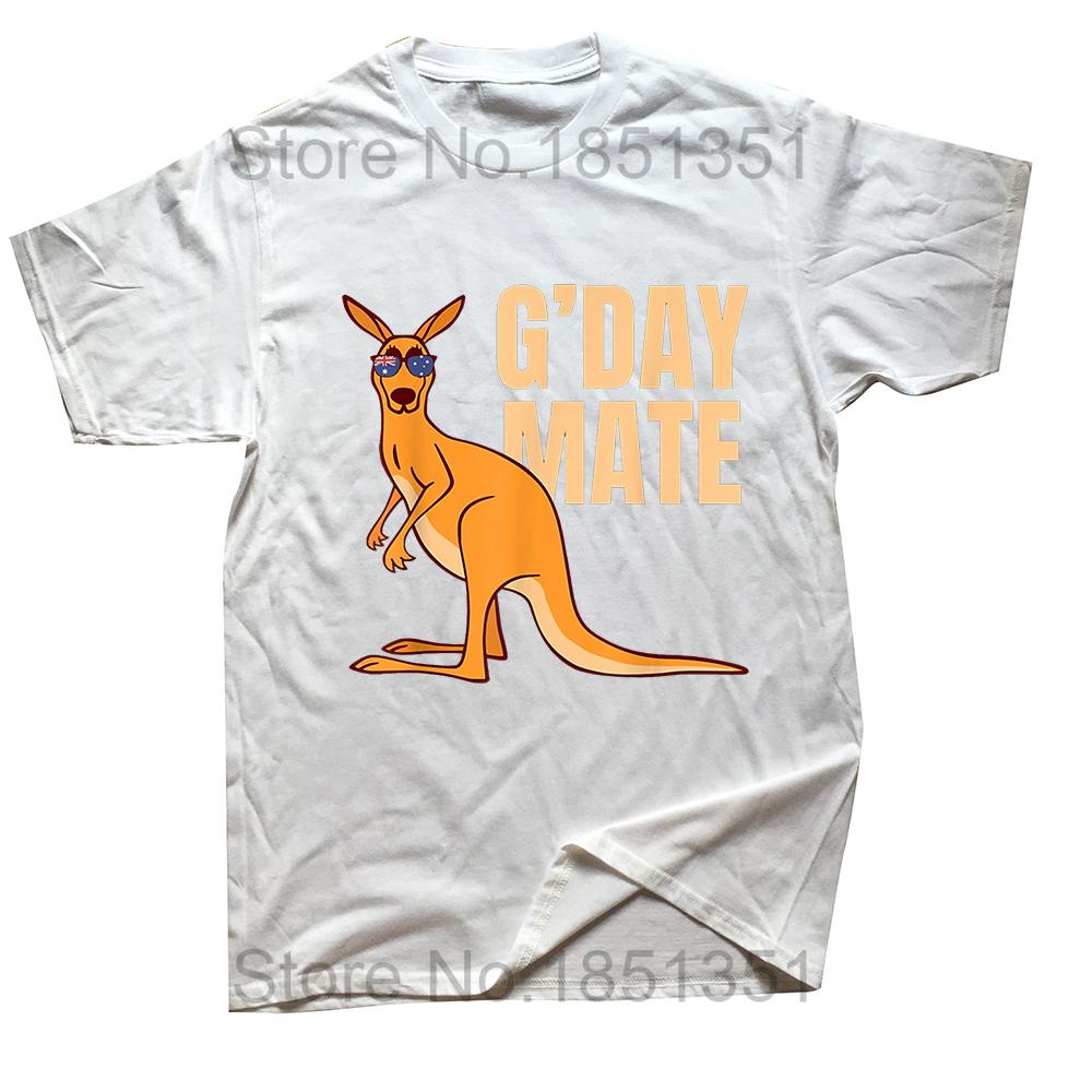 2024 Australia GDay Mate Shirt Funny Kangaroo Australian Country Flag Men T Shirts Male TShirt Hip Hop Tops Cotton Tees