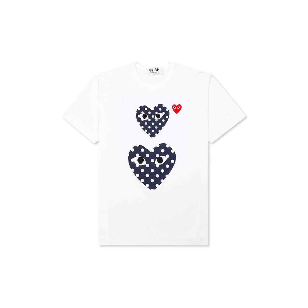 CDG Play Polka Dot Duo T Shirt AZ-T238-051-1