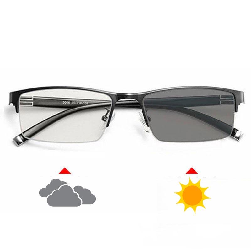 Мужские деловые фотохромные очки для близорукости Женские ретро классические очки Диоптрии от 0 до -6.0 Модные трендовые очки для близи