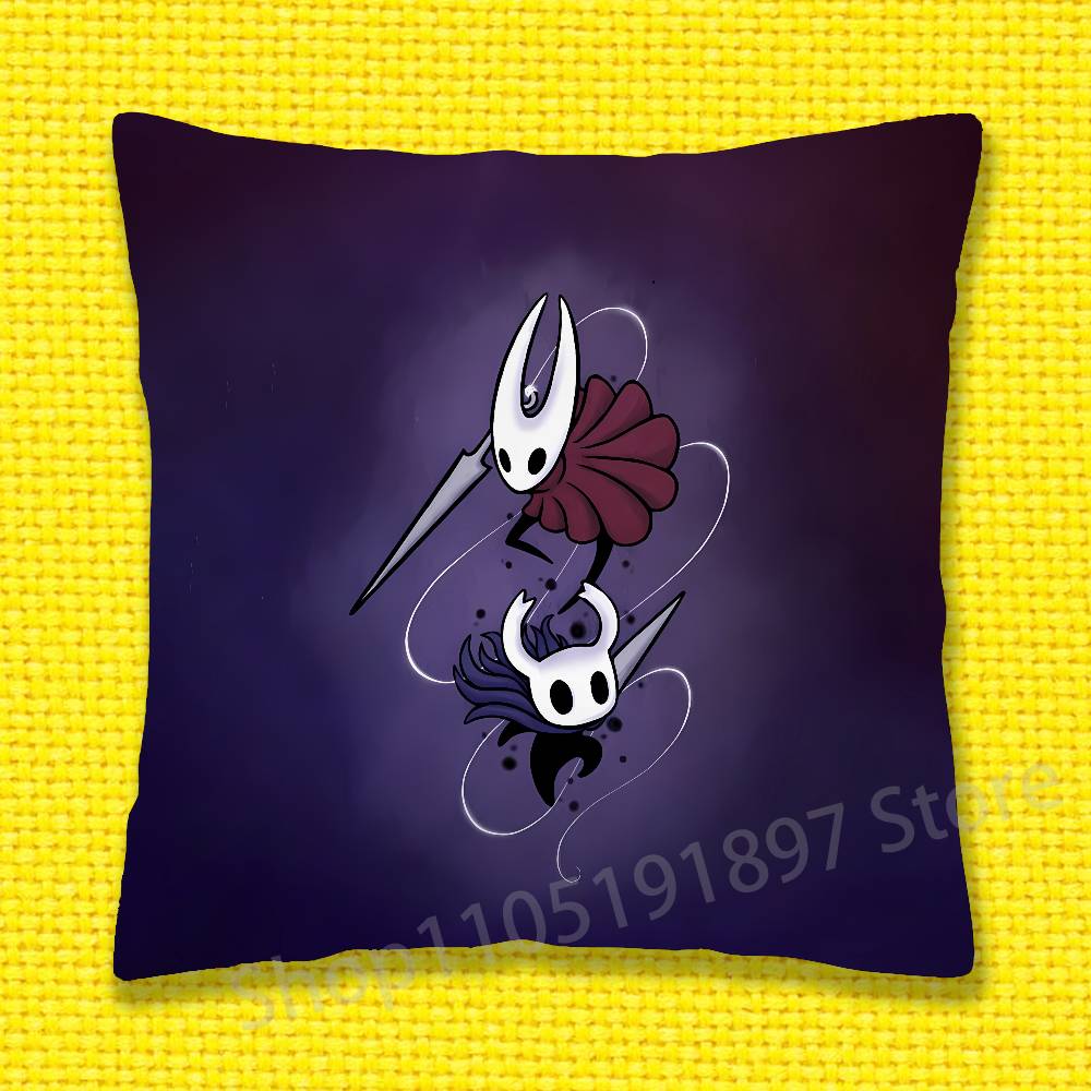 H-Hollow K-Knight Silksong Наволочка для декоративной подушки 30x30см 40x40см 45x45см 50x50см 55x55см Квадратная Наволочка для диванной подушки