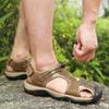 Летние мужские сандалии ручной работы из кожи для пешего туризма и отдыха на природе, пляжная обувь, модные и повседневные сандалии, мужская летняя обувь, сандалии, мужская обувь