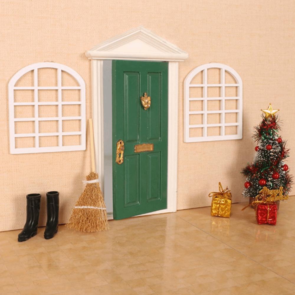 Smoother Edge Mini Wooden Door Miniature Miniature Simulation Furniture Dollhouse Miniature