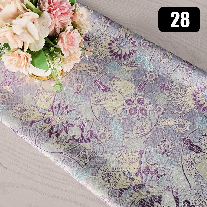 Роскошная высококачественная жаккардовая парчовая шелковая ткань для самостоятельного шитья чонсам ханьфу платье обивка одежды винтажная дизайнерская ткань