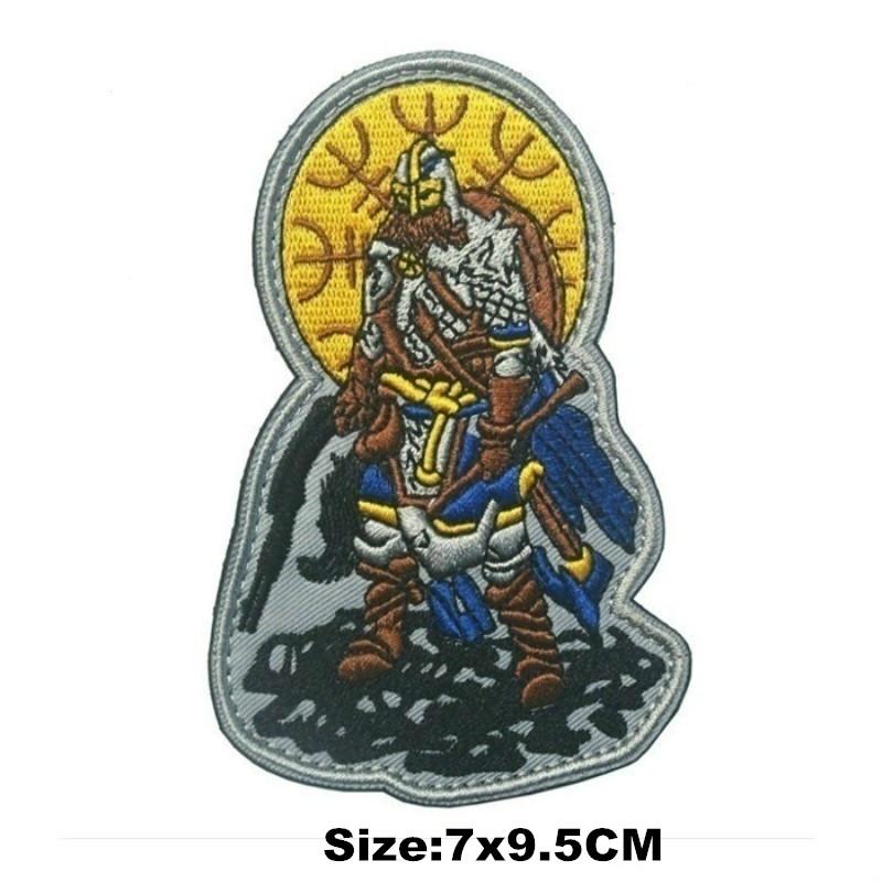 Значок SAINT MICHAEL PROTECT US, вышитые нашивки на крючках, военные тактические нашивки для одежды, нарукавные повязки для кепок, рюкзаков, знаки отличия, декоративные