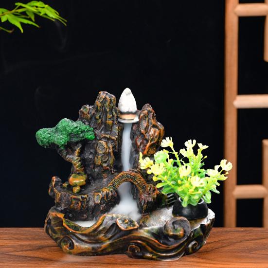 Модная курильница с водопадом, быстрый дым, изысканное декоративное качество изготовления