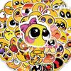 100Pc Cute Smiley Emoticon Stickers Same Cute Stickers Vtuber Luggage Stickers Mug Stickers Notebook Decoration Stickers