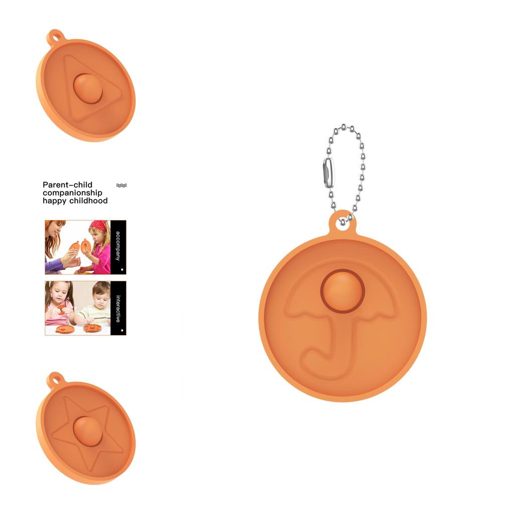 Игра в кальмара Поп Ит Простая ямочка Пузырьковый брелок-подвеска Непоседа для снятия стресса Веселье