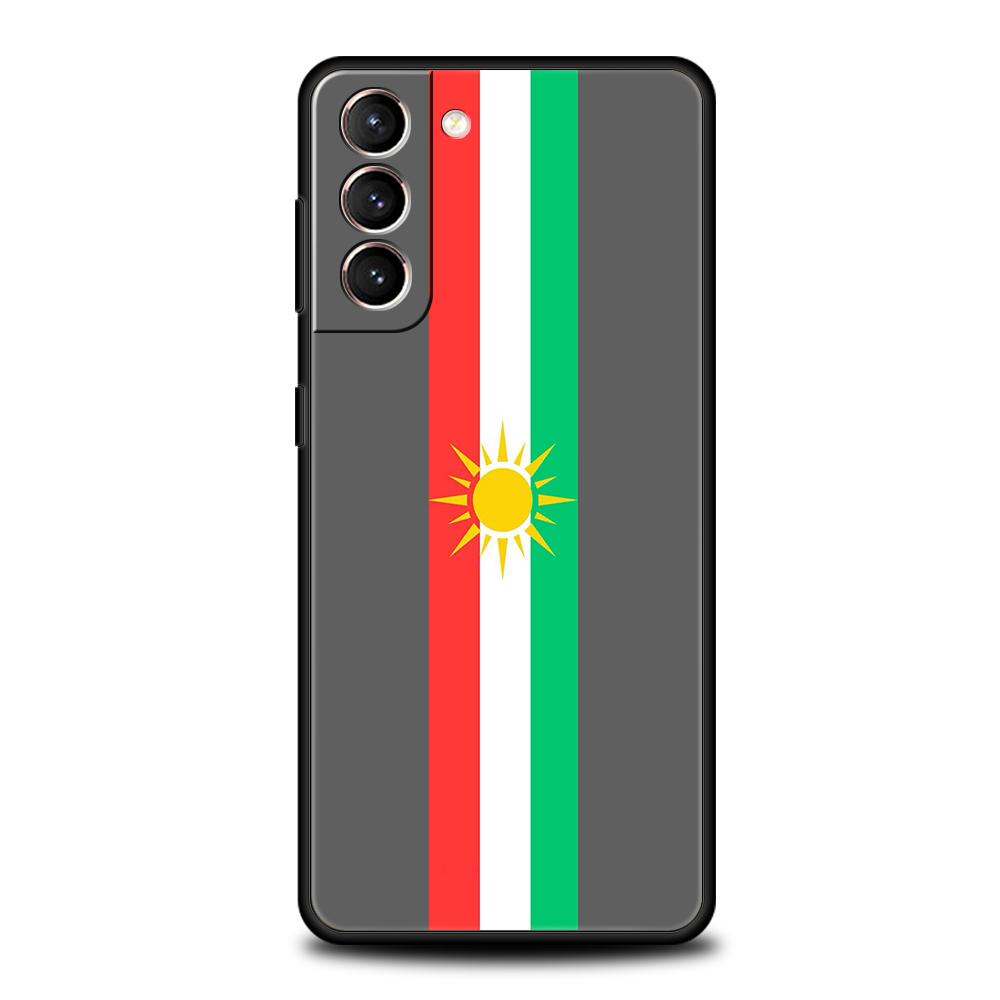 Чехол для телефона с курдским флагом для Samsung Galaxy S25 Edge S24 S23 S22 Ultra S20 S21 FE 5G S10 S9 Plus S10E Мягкий чехол