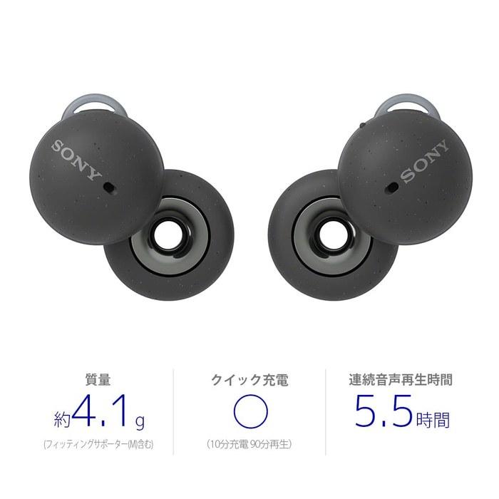 Sony LinkBuds WF-L900 HM: Wireless Earbuds, 4.1g, Gray