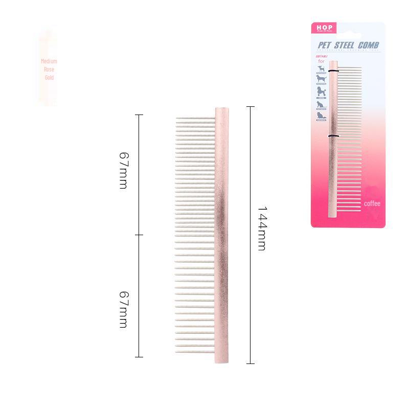 Расческа из стали для удаления колтунов и блох у домашних животных - расческа с густыми зубьями для собак и кошек