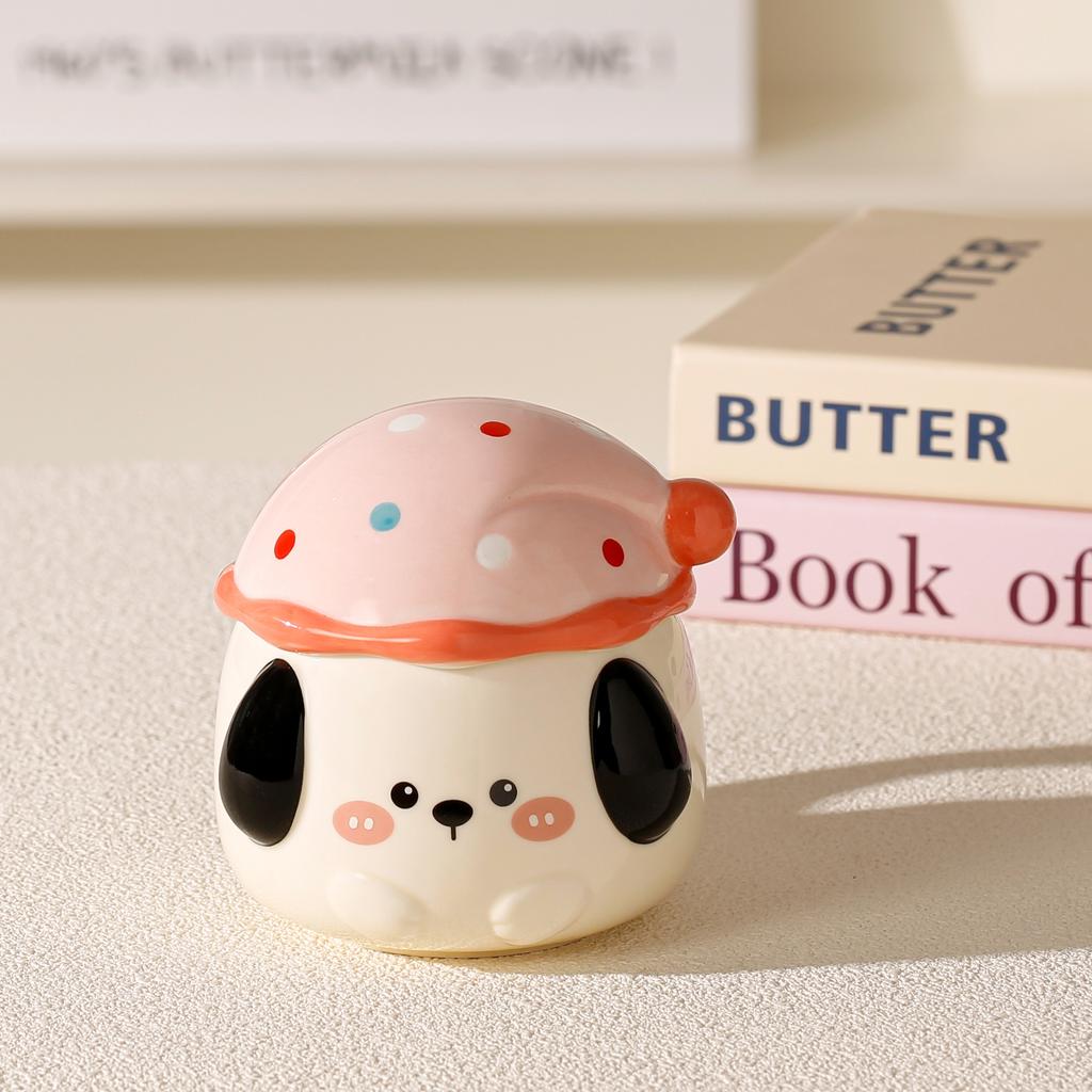 Креативная кружка в виде гриба, мультяшная милая керамическая чашка высокой ценности, чашка для воды с крышкой, ручной подарок, подарок