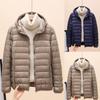 Winter Cotton-padded Women With Hooded Loose Light Down Jacket
