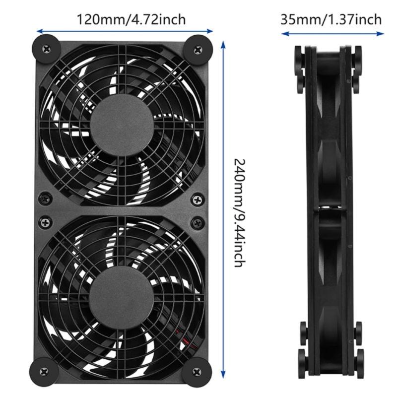 120mm USB 5V Cooling Fan Portable Cooling Fan for Tablet TV Receiver Router DVR Computer Cabinet Component Cooling