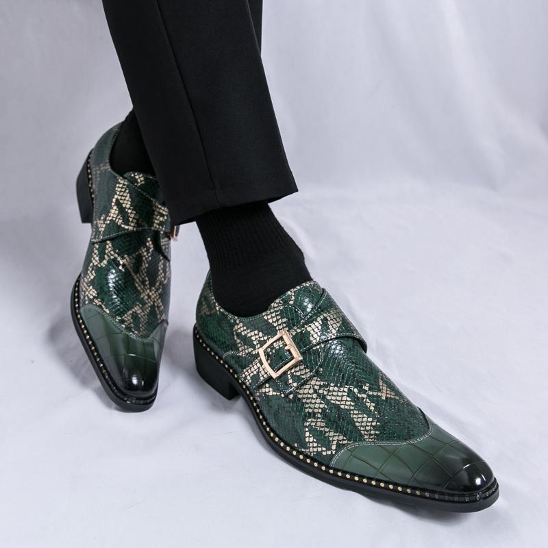 Мода Новые мужские кожаные туфли Модные с индивидуальным дизайном Стиль отдыха на открытом воздухе Тренд вечеринки Ночные клубы взрослые туфли больших размеров