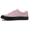 One Star Leather Non-slip and Abrasion Resistant Low-Top Board Shoes Unisex Pink