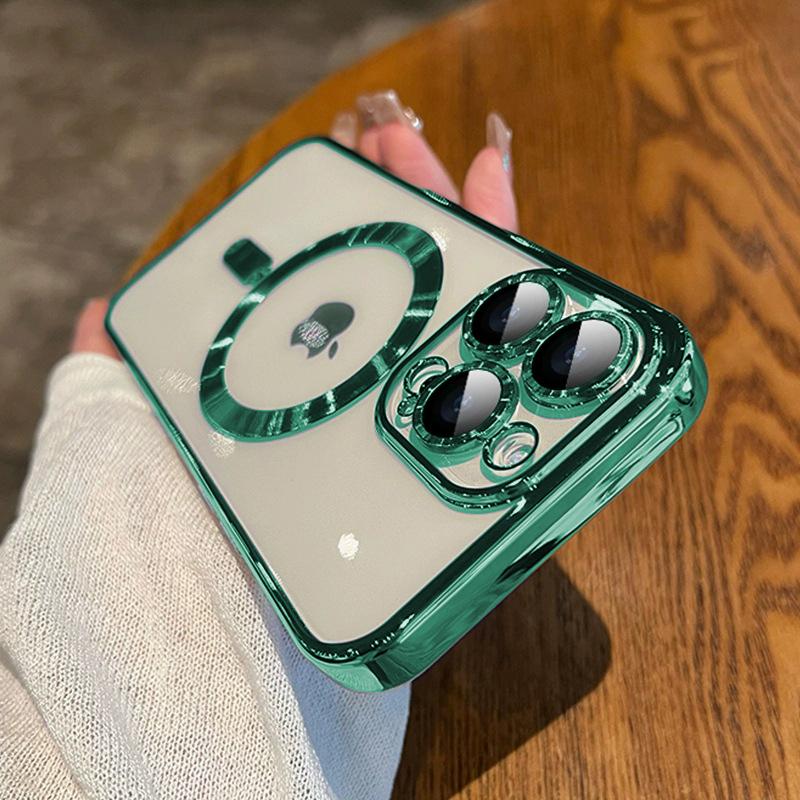 Роскошный Покрытие Магнитный Для Magsafe Чехол Для iPhone 15 14 13 12 11 16 Pro Max Plus Беспроводная Зарядка Ударопрочный Чехол Аксессуары