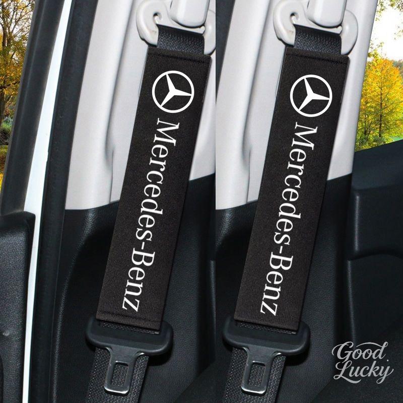 CQL1 Car Headrest Neck Pillow Seat Belt Shoulder Pad protection Cover For Mercedes Benz A C E S G Class GLC CLE CLA GLB GLS W177