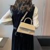 Trendy Street Style Crossbody Bag Chic Handheld Small Square Purse For Daily Use