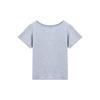 Sexy pure style white slanted shoulder off-shoulder t-shirt short sleeve new loose and thin one-word shoulder Spice Girl top