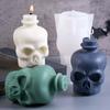 3D Skull Silicone Candle Mold DIY Mexican Day Dark Aromath Candles Soap Molds Plaster Resin Craft Gift Making Halloween Decor