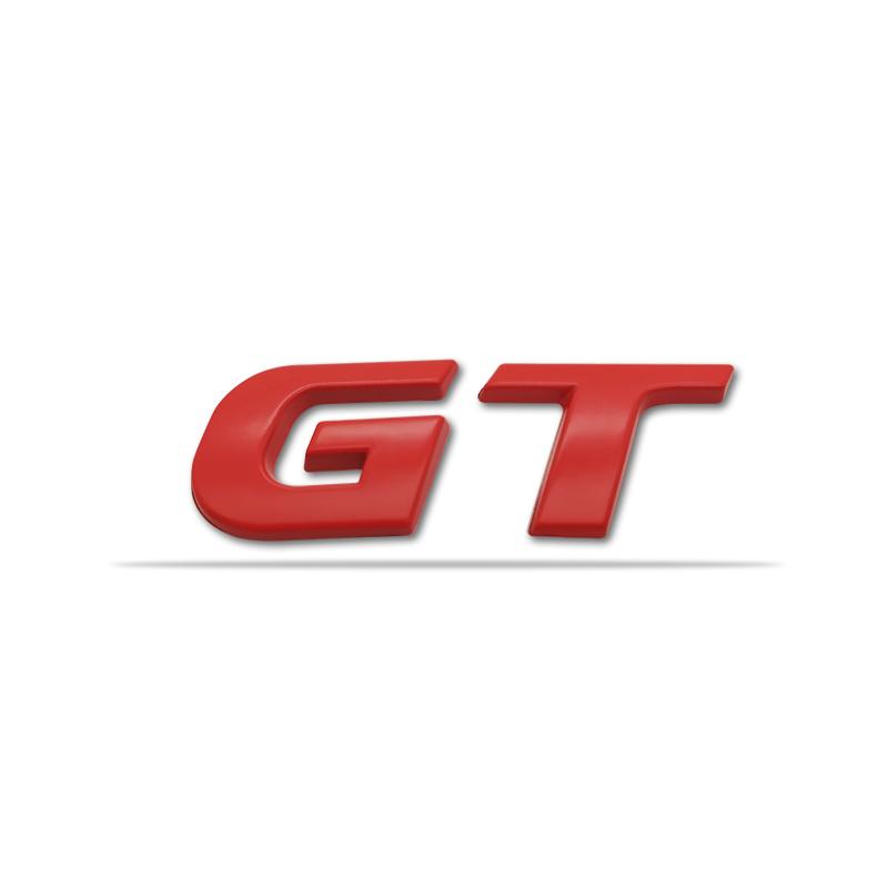 AAWI1 3D Car Sticker GT Logo Metal Emblem Badge Decals compatible compatible for 206 207 307 208 2008 RCZ GT Polo Golf 5 7 Passat B5