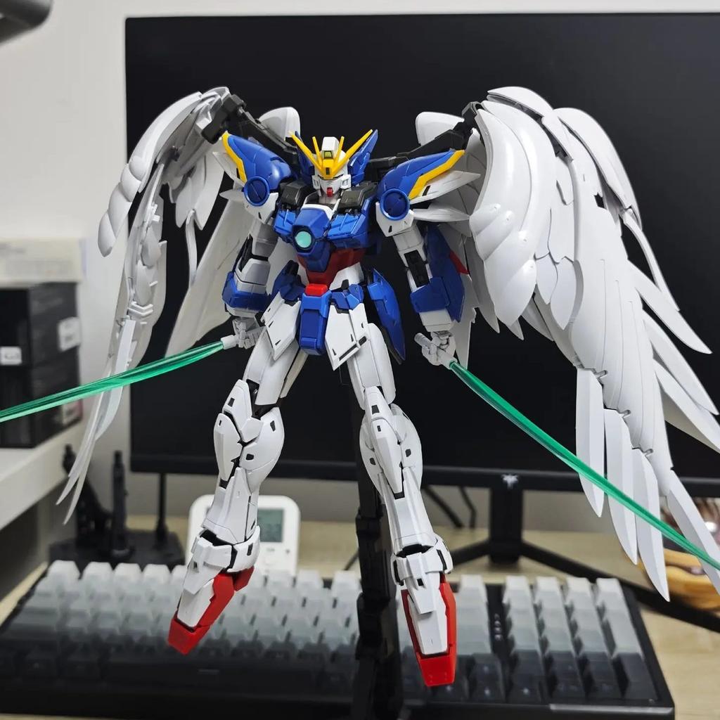 7703 Модель для сборки Mecha MG Wing Zero Ver.Ka в масштабе 1/100 с коробкой DIY Коллекционная игрушка Подарок для мальчиков Любителям хобби
