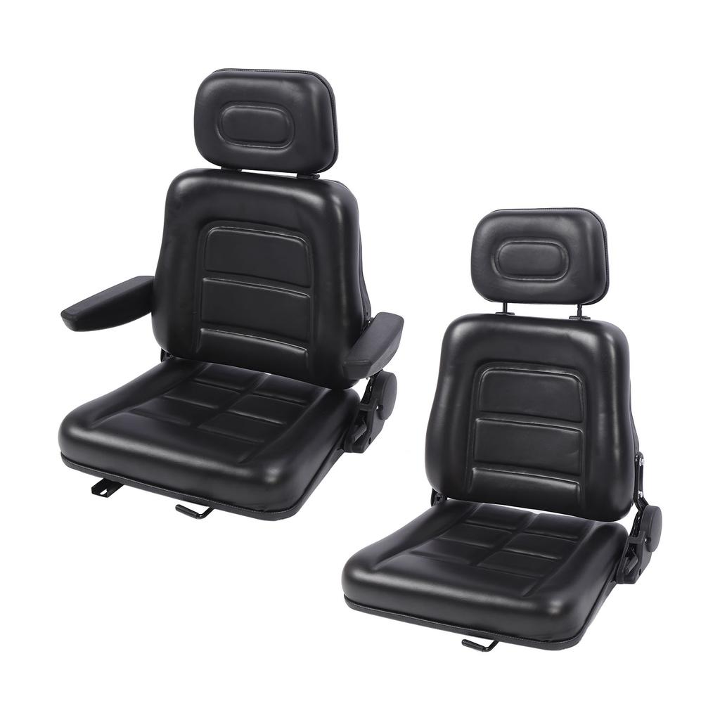 Tractor Seat 3 Level Adjustable Headrest Comfortable Wear Resistant Anti Scratch Excavator Seat for Telehandler