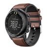 Ремешок для suunto core полностью черный кожаный + силиконовый ремешок для умных часов Smart Watch Замена браслета, металлические разъемы