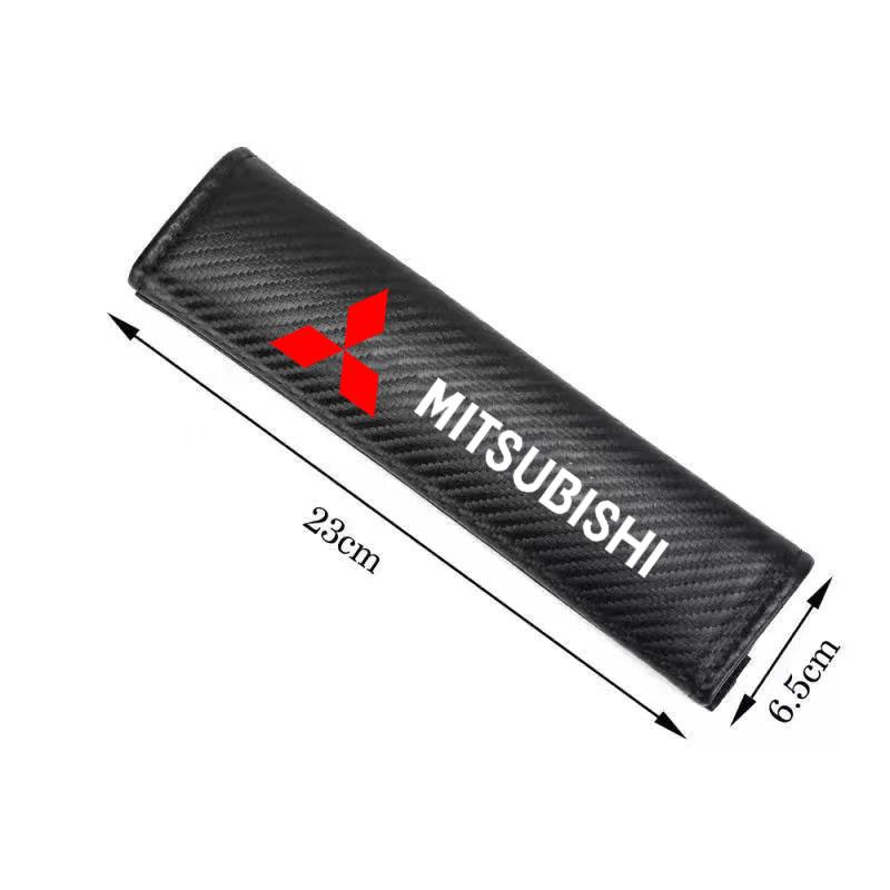 cxlqbm1 Car Safety Belt Shoulder Pad Safety Strap Cotton Flannel Cover for Mitsubishi Lancer ASX Outlander Pajero Evolution Accessories